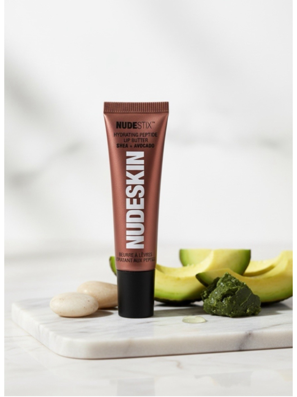 NUDESTIX Hydrating Peptide Lip Butter Mocha Magic Shea + Avocado New